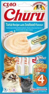 Inaba Ciao Churu Tuna  Seafood Recipe przysmak 4x14g