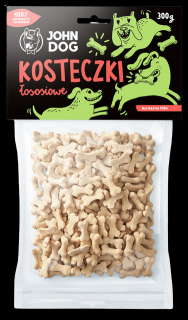 John Dog Ciastka Kosteczki łososiowe przysmak 300g