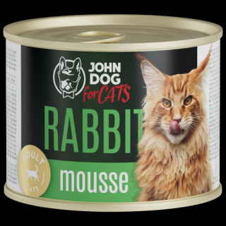 John Dog for Cats Kot Mus Królik Mokra karma 200g