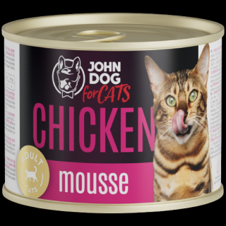 John Dog for Cats Kot Mus Kurczak Mokra karma 200g