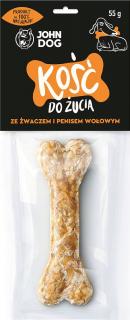 John Dog Kość do żucia ze żwaczem i penisem wołowym 12cm