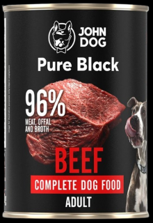 John Dog Pies Adult Pure Black Mokra Karma z Wołowiną 400g