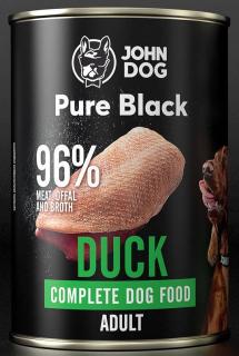 John Dog Pure Black Adult Duck Mokra Karma z kaczką dla psa 400g