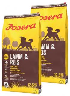 Josera Pies Adult Lamb  Rice Sucha Karma z jagnięciną 2x12.5kg DWU-PAK