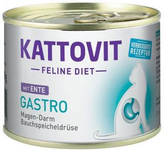 Kattovit Feline Diet Gastro (Ente) Mokra Karma z kaczką dla kota 185g
