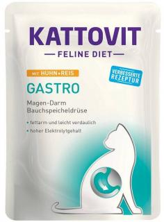 Kattovit Feline Diet Gastro (Huhn+Reis) Mokra Karma z kurczakiem i ryżem dla kota 85g