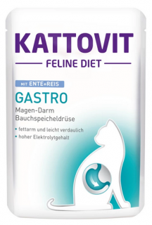 Kattovit Feline Diet Kot Gastro Mokra Karma z kaczką i ryżem 85g
