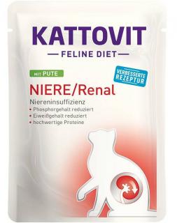 Kattovit Feline Diet Kot Niere/Renal Mokra Karma z indykiem 85g