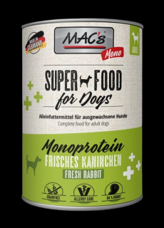 Mac's Pies Mono Sensitive Adult Mokra karma z królikiem 400g