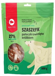 Maced Szaszłyk Pałeczki owinięte królikiem przysmak 500g