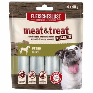 Meatlove Meat  Treat Horse kiełbasy z koniny przysmak 4x40g