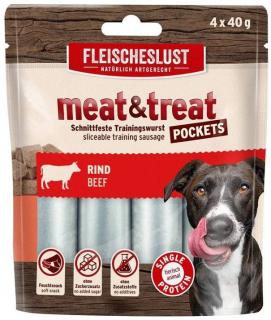 MeatLove MeatTreat Przysmak dla psa z wołowiną 4x40g