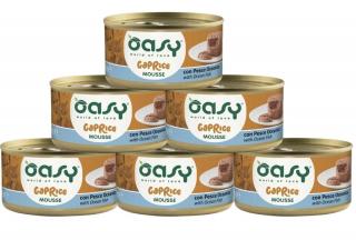 Oasy Caprice Musse with Ocean Fish Adult Mokra Karma z rybami dla kota 6x85g PAKIET