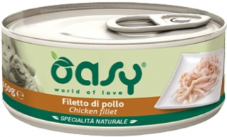 Oasy Natural Adult Chicken fillet Mokra Karma z kurczakiem dla psa150g