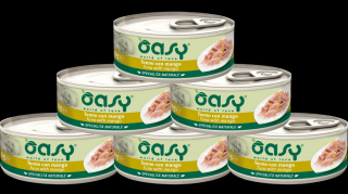 Oasy Natural Adult Tuna with Mango Mokra Karma z tuńczykiem i mango dla kota 6x70g PAKIET