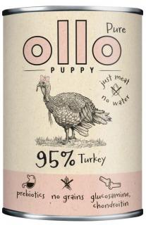 Ollo Pure Turkey Puppy Mokra Karma z indykiem dla szczeniaka 400g