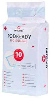 Opharm Podkłady higieniczne - maty absorbujące dla psa 40x60cm op. 10szt.