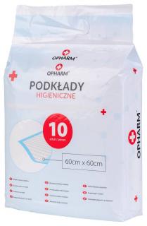 Opharm Podkłady higieniczne  - maty absorbujące dla psa 60cmx60cm op. 10szt.
