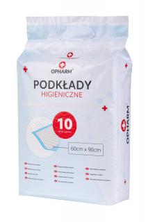 Opharm Podkłady higieniczne - maty absorbujące dla psa 60x90cm op. 10szt.