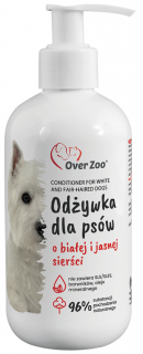 Over Zoo Odżywka dla psów o białej i jasnej sierści 240ml WYPRZEDAŻ