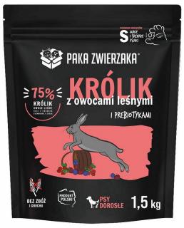Paka Zwierzaka Seventh Heaven Pies Adult Sucha karma z królikiem i owocami leśnymi 1.5kg