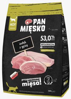 Pan Mięsko Kot Adult Small Sucha Karma z indykiem i gęsią 400g