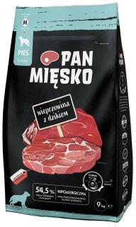 Pan Mięsko Pies Medium Adult Sucha karma z wieprzowiną i dzikiem 9kg