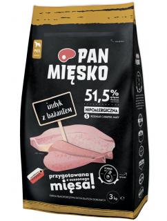 Pan Mięsko Pies Small Adult Sucha karma z indykiem i bażantem 3kg