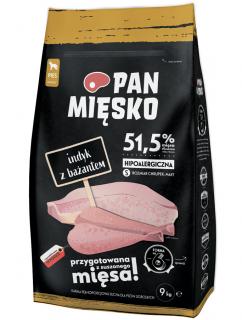 Pan Mięsko Pies Small Adult Sucha karma z indykiem i bażantem 9kg