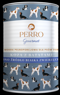 Perro Gourmet Adult Mokra Karma z Kozą i batatami dla psa 400g