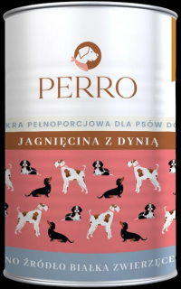 Perro Mokra Karma z jagnięciną i dynią dla psa 400g
