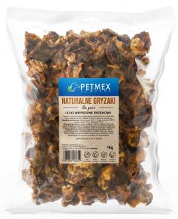 Petmex Przysmak Ucho wieprzowe środkowe 1kg