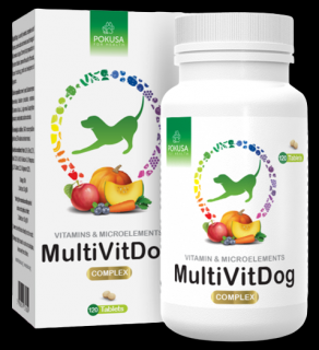 Pokusa GreenLine MultiVit Dog preparat witaminowy dla psa 120 tab.