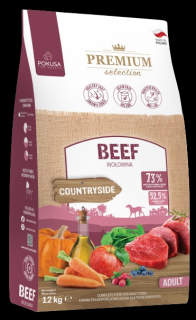 Pokusa Pies Premium Selection Countryside Beef Sucha Karma z wołowiną 12kg
