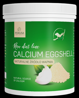 Pokusa RawDietLine Calcium Eggshell Skorupy Jaj dla psa i kota 500g