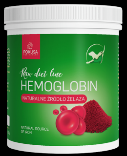 Pokusa RawDietLine Hemoglobin Hemoglobina dla psa i kota 200g