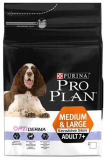 Pro Plan OPTIDERMA Pies Medium  Large Adult 7+ Sensitive Skin Sucha Karma 14kg