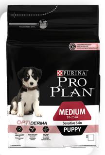Pro Plan OPTIDERMA Pies Puppy Medium Sensitive Skin Sucha Karma 12kg
