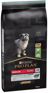 Pro Plan Pies Medium Puppy Sensitive Digestion Lamb Sucha Karma z jagnięciną 12kg WYPRZEDAŻ