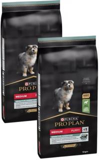 Pro Plan Pies Medium Puppy Sensitive Digestion Lamb Sucha Karma z jagnięciną 2x12kg DWU-PAK WYPRZEDAŻ