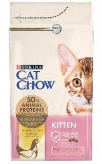 Purina Cat Chow Kot Kitten Chicken Sucha Karma z kurczakiem 15kg WYPRZEDAŻ