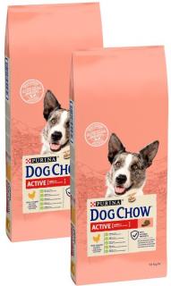 Purina Dog Chow Pies Adult Active Sucha Karma 2x14kg DWU-PAK