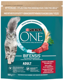 Purina ONE Kot Adult Sucha Karma z wołowiną 800g