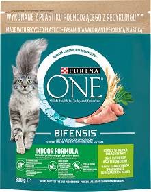 Purina ONE Kot Indoor Sucha Karma z indykiem 800g