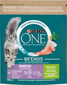 Purina ONE Kot Sensitive Sucha Karma z indykiem 800g WYPRZEDAŻ