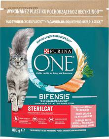 Purina ONE Kot Sterilcat Sucha Karma z łososiem 800g