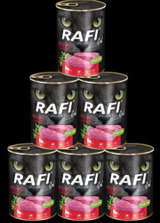 Rafi Kot Mokra Karma z cielęciną dla kota 6x400g PAKIET