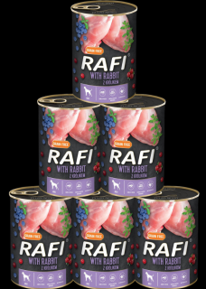 Rafi Kot Sterilised Mokra Karma z królikiem 6x400g PAKIET