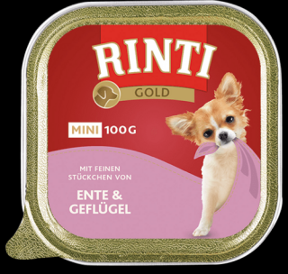 Rinti Gold Mini Pies Mokra Karma z kaczką i drobiem (entegeflugel) op. 100g