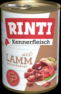 Rinti Kennerfleisch (mit lamm) Mokra Karma z jagnięciną dla psa 400g
